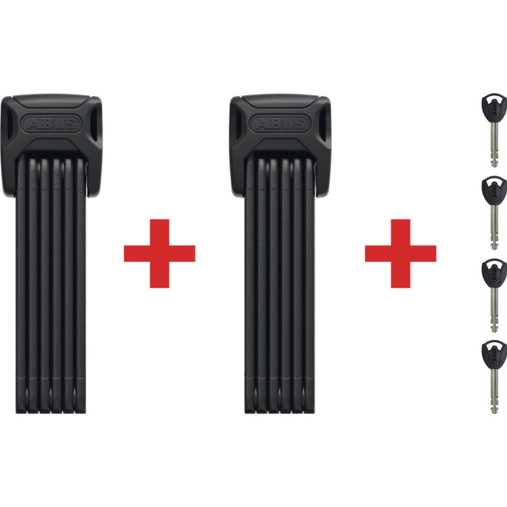 Foldable lock ABUS Bordo 6000K 90 cm class 10 + Twinset black mount New