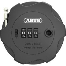 Cable antirrobo con código «ABUS» Combiflex Adventure, 75 cm, compacto, retráctil, negro, nuevo