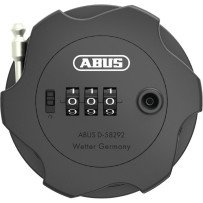 Cable antirrobo con código «ABUS» Combiflex Adventure, 75 cm, compacto, retráctil, negro, nuevo