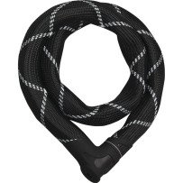 Cadena antirrobo Iven Chain 8210 de 110 cm, clase 10/15, con revestimiento de fibra negra. Nueva
