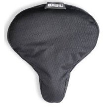 Funda de sillín Basil negra elástica impermeable 20x28cm A estrenar