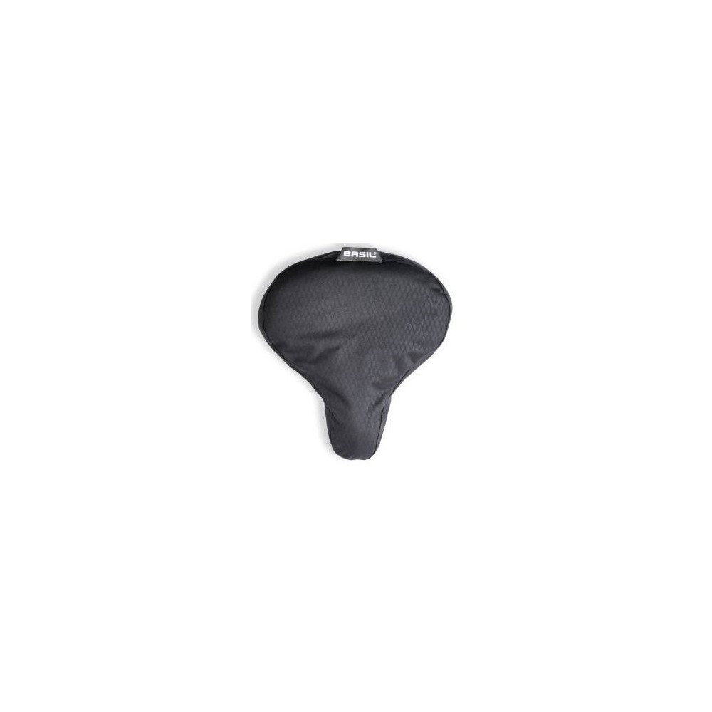 Basil Black bicycle saddle cover waterproof elastic 20x28cm New