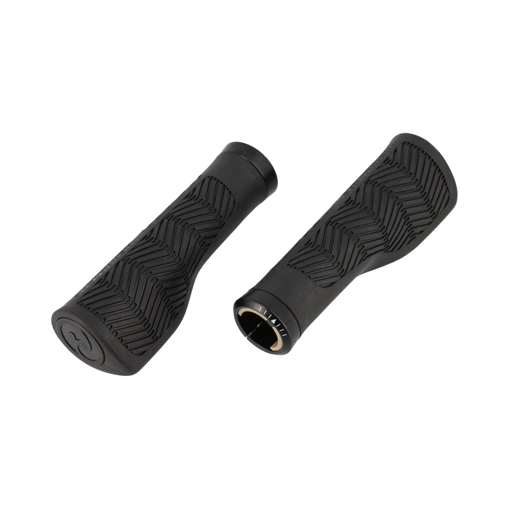 Fahrradgriffe Herrmans Nucore 130mm ergonomisch lock-on Tour Wave schwarz Paar Neuf