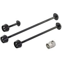 Kit antirrobo Pitlock Set 02 para ruedas delanteras: arrière + varilla de sillín negra. Nuevo