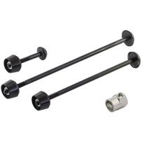 Pitlock component anti-theft kit Set 02 front wheel arrière + black seatpost New