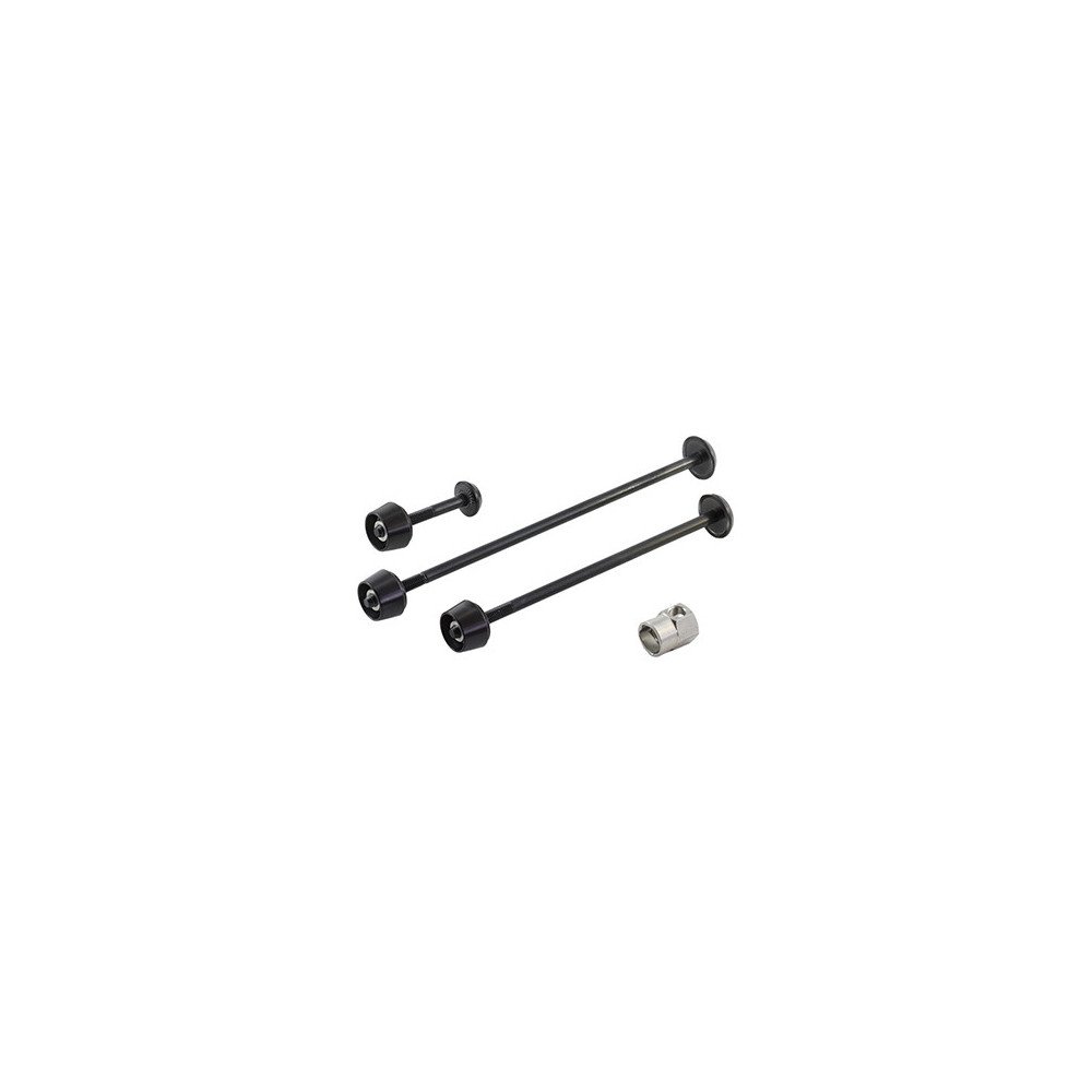 Kit antirrobo Pitlock Set 02 para ruedas delanteras: arrière + varilla de sillín negra. Nuevo