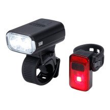 Kit de iluminación para bicicleta BBB NanoStrike de 500 lúmenes + luz trasera «arrière» Spark USB-C negra. Nuevo