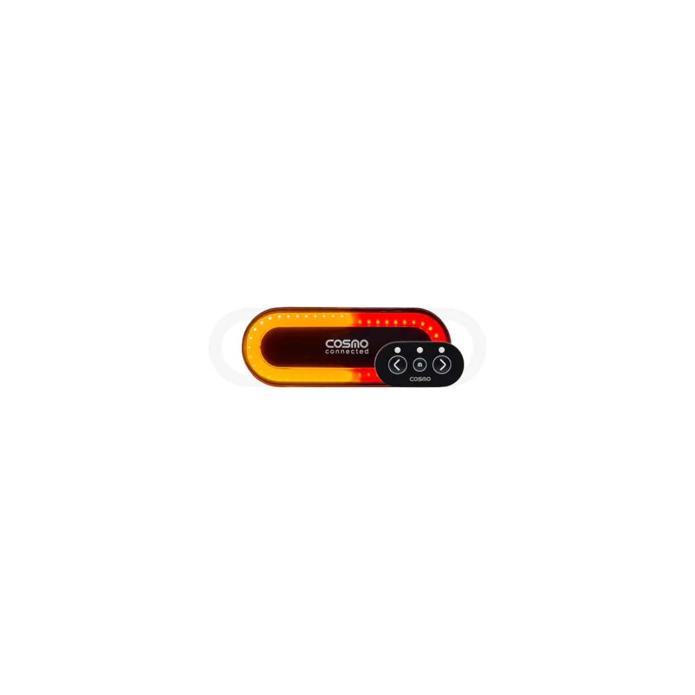 arrière-Beleuchtung, vernetzt, Cosmo Ride, Blinker, Bremslicht, Fernbedienung, 96–LED, Neu