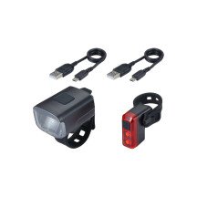 BBB Stud Combo Fahrradbeleuchtungsset (Stud 33 vorne + arrière Salute USB-C) – Neu