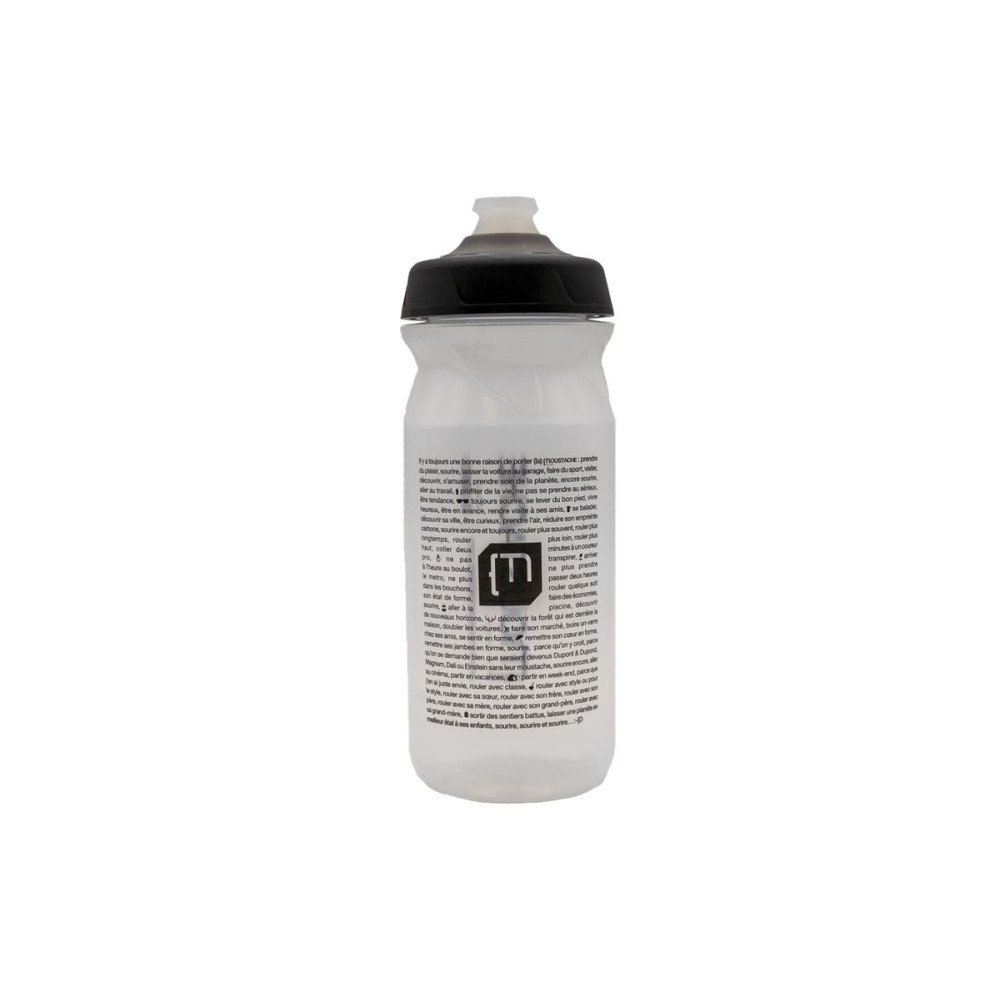 Moustache bike bottle 650ml soft nipple double leakproof closure wide opening New