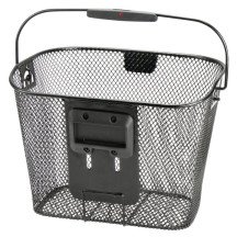 Panier guidon vélo KLICKfix Uni 0397 16L fil métallique noir plaque incluse Neuf
