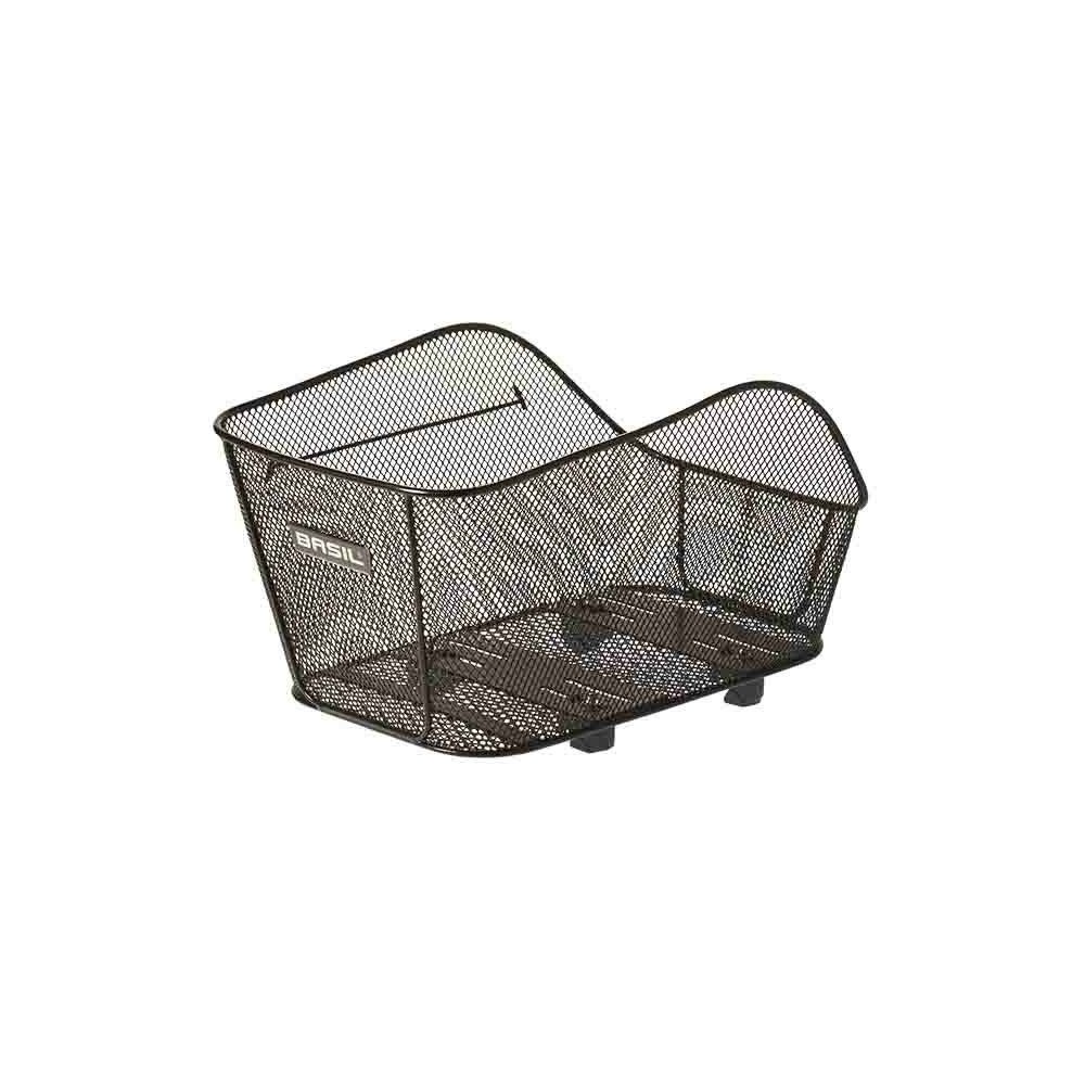 arrière-Fahrradkorb Basil Icon M aus feinem Stahlgeflecht, 33 l, für WSL-Gepäckträger, schwarz, neu