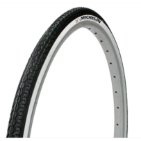 Pneu VTC Michelin World Tour 700x35C tringle rigide noir/blanc vélotaf Neuf