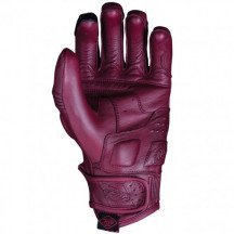 Gants moto femme Five Kansas Woman S Burgundy cuir chèvre rétro CE EN13594 Neufs