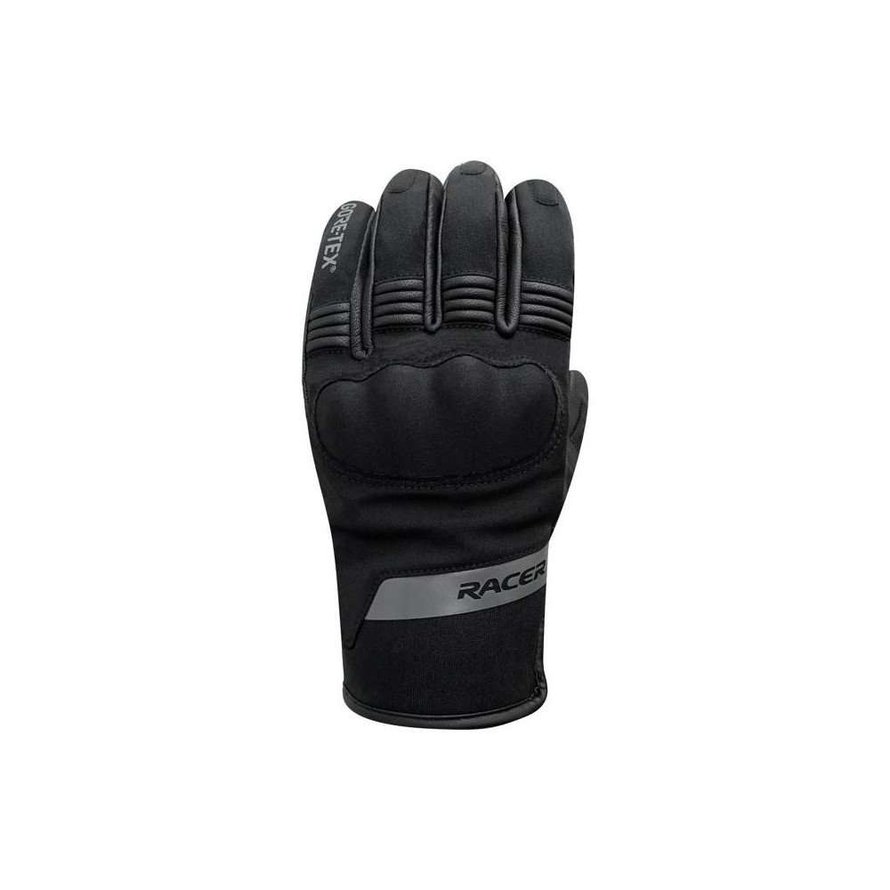 Motorradhandschuhe Mann Racer Gridder 2 GTX S Winter Gore-Tex PrimaLoft Softshell CE schwarz Neun