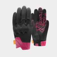 Guantes moto mujer Racer Roca 3 F XS verano malla D3O clarino índice táctil CE Nuevo