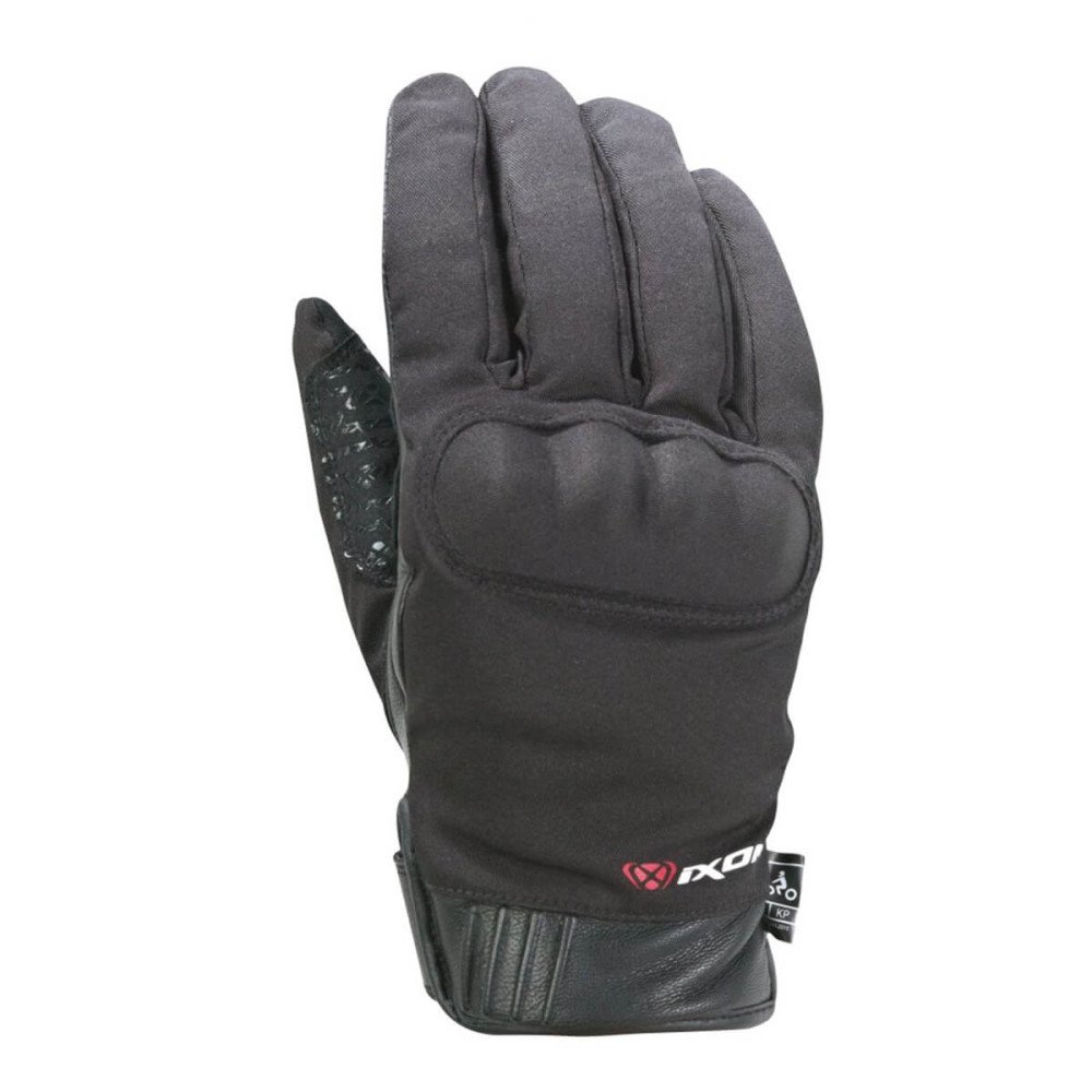 Guantes de moto para hombre «Ixon» Pro Verona 3XL de invierno, con tejido softshell impermeable, forro de guata y puño de cuero,