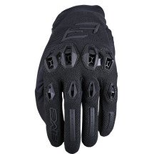Guantes de moto para hombre Five Stunt Evo 2 XL verano piel de cabra AirgoProtech CE EN13594 negro A estrenar
