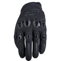 Guantes de moto para hombre Five Stunt Evo 2 XL verano piel de cabra AirgoProtech CE EN13594 negro A estrenar