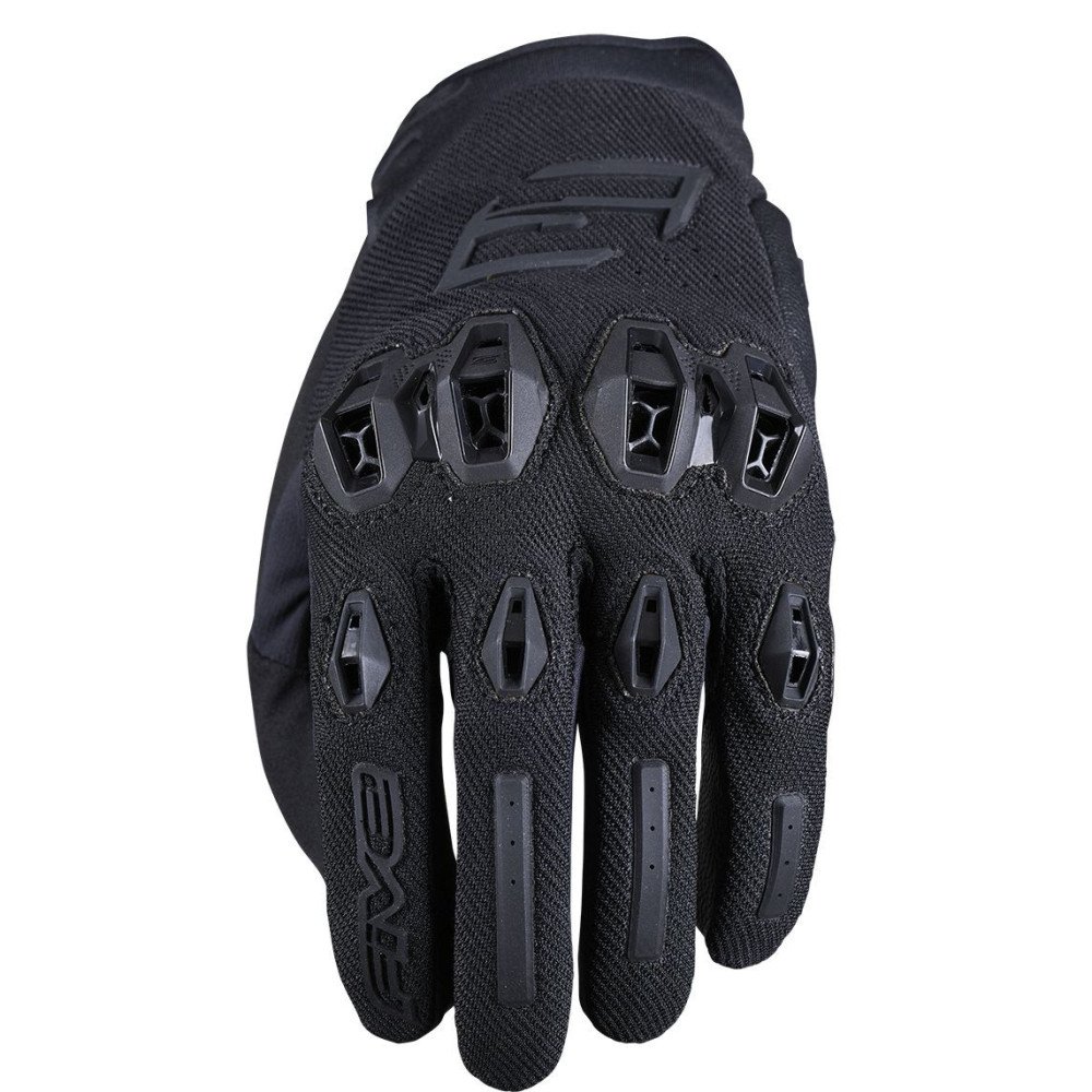 Motorradhandschuhe Mann Five Stunt Evo 2 XL Sommer Ziegenleder AirgoProtech CE EN13594 schwarz Neun