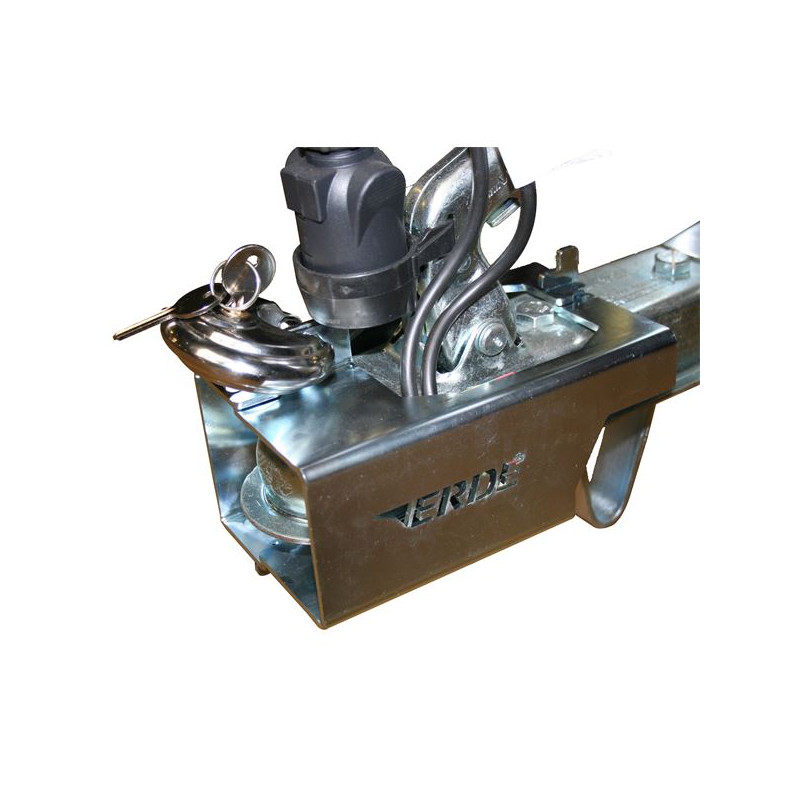ERDE-universal hitch mount with stainless steel padlock for trailers