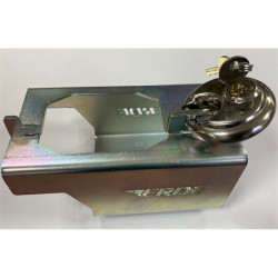 ERDE-universal hitch mount with stainless steel padlock for trailers