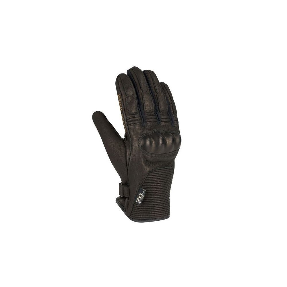 Men’s motorcycle gloves Segura Swan 2XL mid-season goatskin leather waterproof membrane CE black New