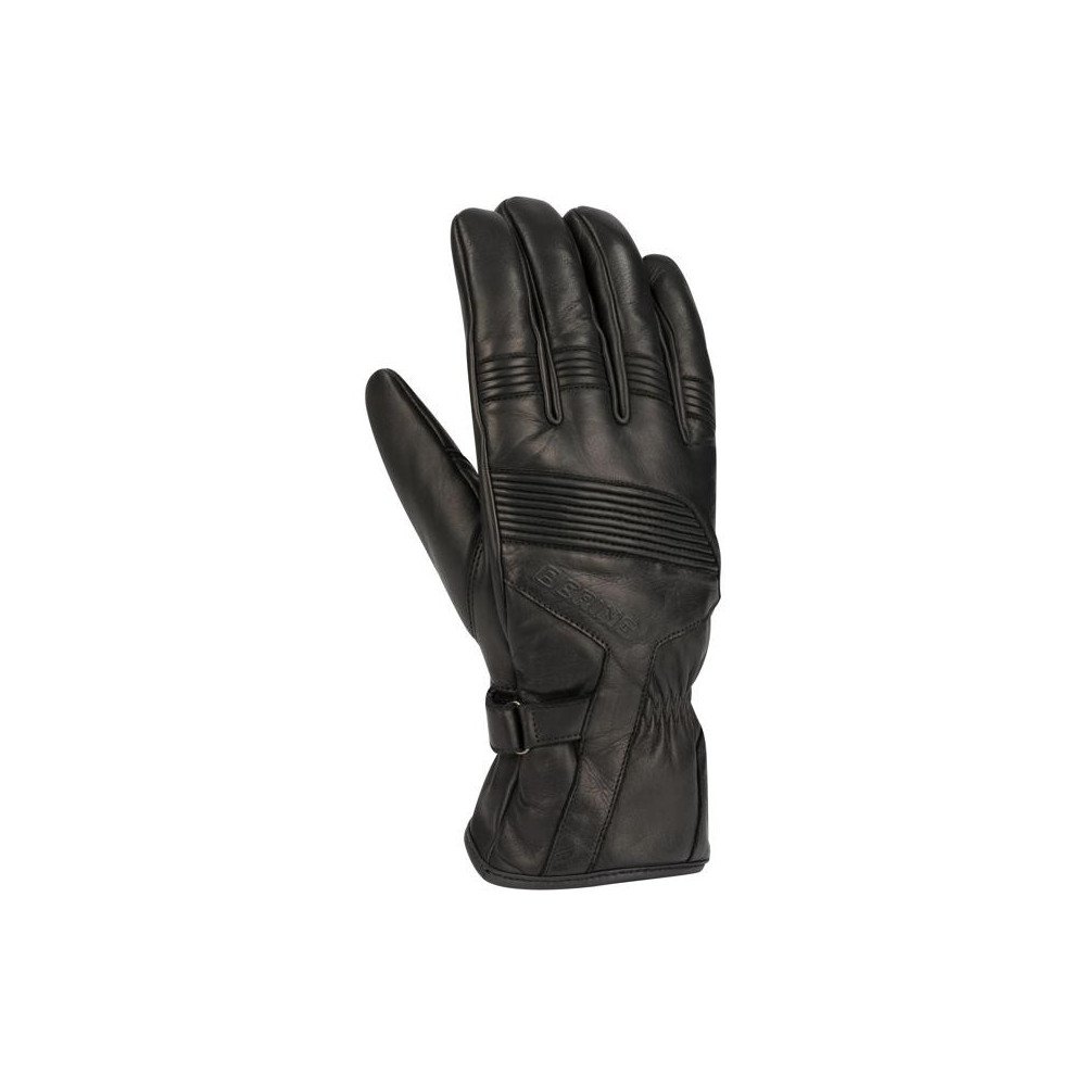 Guantes moto hombre Bering Nestor XL media temporada piel cabra CE membrana impermeable negro Nuevo