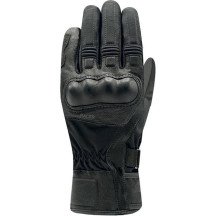 Motorradhandschuhe Mann Racer Octo WP 3XL Zwischensaison Leder Softshell Polymax CE schwarz Neun