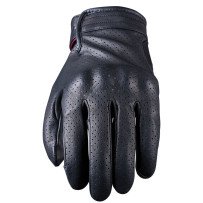 Women’s motorcycle gloves Five Mustang Evo Woman M summer perforated goatskin leather CE black New
