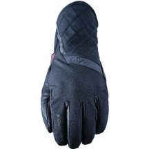 Gants moto femme Five Milano Evo Woman WP M mi-saison cuir chèvre 5-DryTech CE noir Neufs