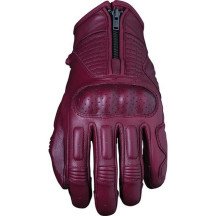 Gants moto femme Five Kansas Woman M été cuir chèvre perforé custom CE bordeaux Neufs