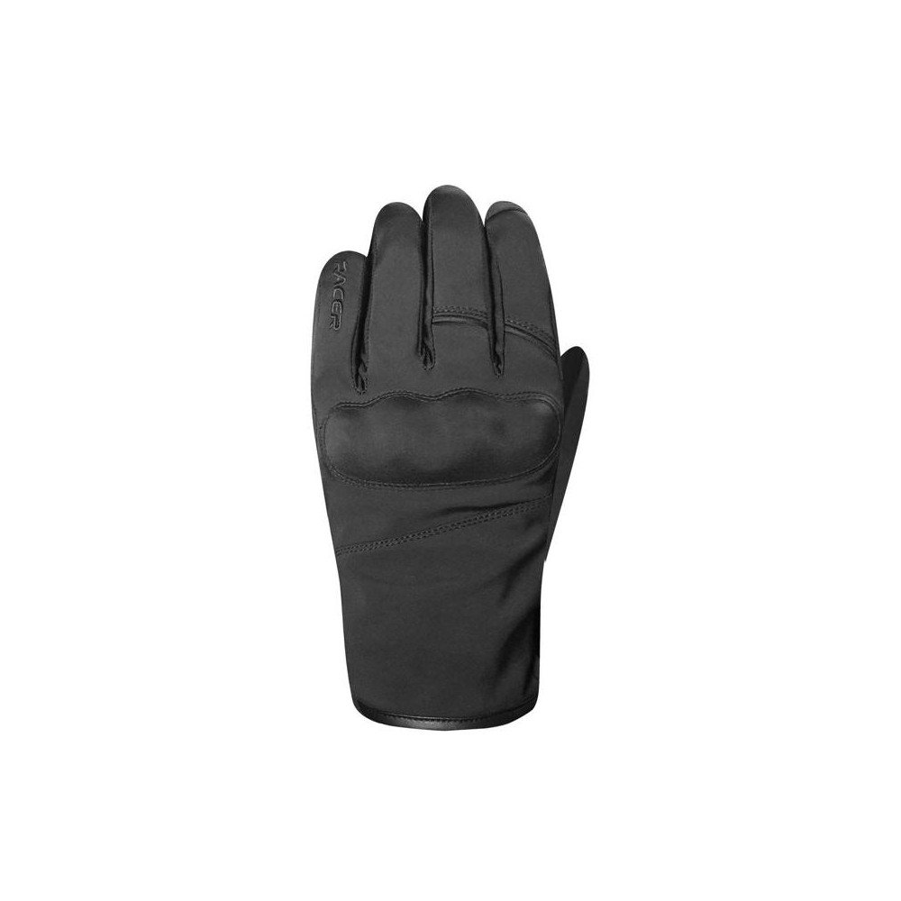 Guantes de moto Racer Wildry L de media temporada para mujer Softshell Dry System Bemberg CE negro A estrenar