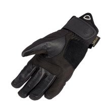 Bering Eksel Gore-Tex L mediados de temporada de cuero de cabra negro Softshell CE guantes de moto de las mujeres Nuevo