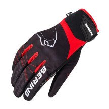 Guantes moto hombre Bering Grissom XS verano tejido poliester Amara Sensor System CE negro/rojo Nuevo