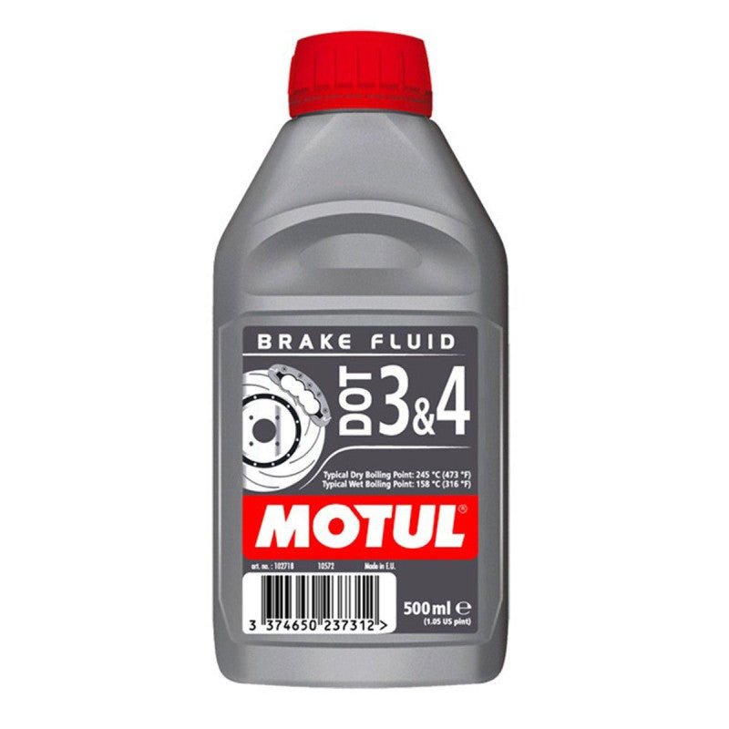 MotulDOT 3 & 4 Brake Fluid 500 ml for motorcycles, cars, and scooters