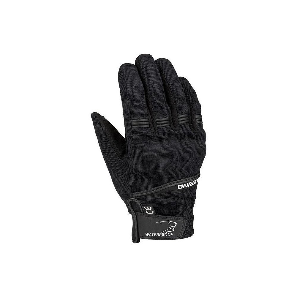 Guantes moto mujer Bering Lady Borneo XS entretiempo Spandex Neopreno membrana impermeable CE negro A estrenar