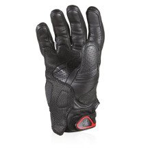 Men’s motorcycle gloves Harisson Striker Evo S mid-season perforated cowhide leather racing CE black New