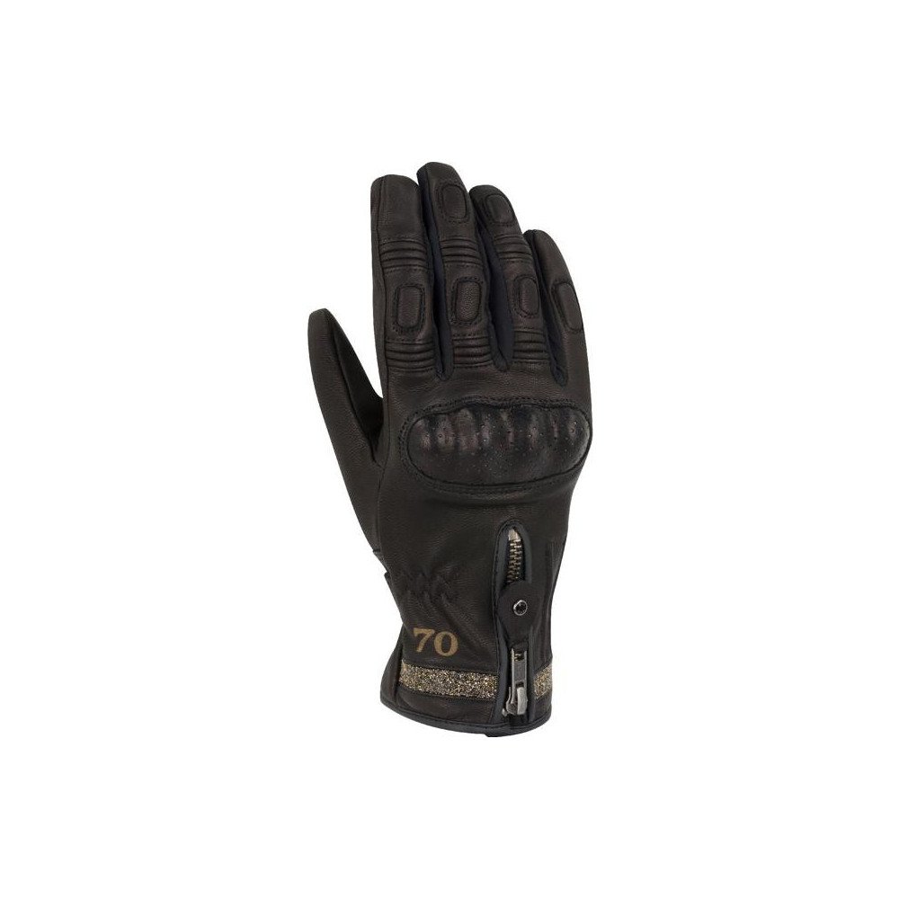 Segura Rita Crystal M guantes moto mujer media temporada piel cabra Lycra membrana impermeable CE negro A estrenar