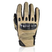 Men’s motorcycle gloves Harisson Spy 2 Evo S summer cowhide leather mesh CE camel New