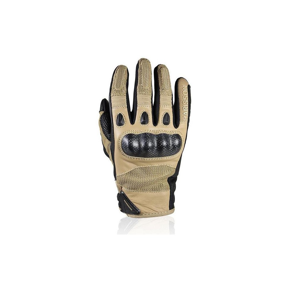 Gants moto homme Harisson Spy 2 Evo S été cuir vache mesh CE camel Neufs