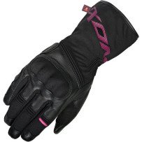 Gants moto femme Ixon Pro Rescue Lady XS hiver cuir chèvre Softshell Primaloft TPU CE noir/fuchsia Neufs
