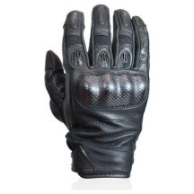 Unisex motorcycle gloves Harisson Spy Pro M summer cowhide leather CE black New