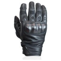 Harisson Spy Pro M verano cuero negro unisex moto guantes CE Nuevo