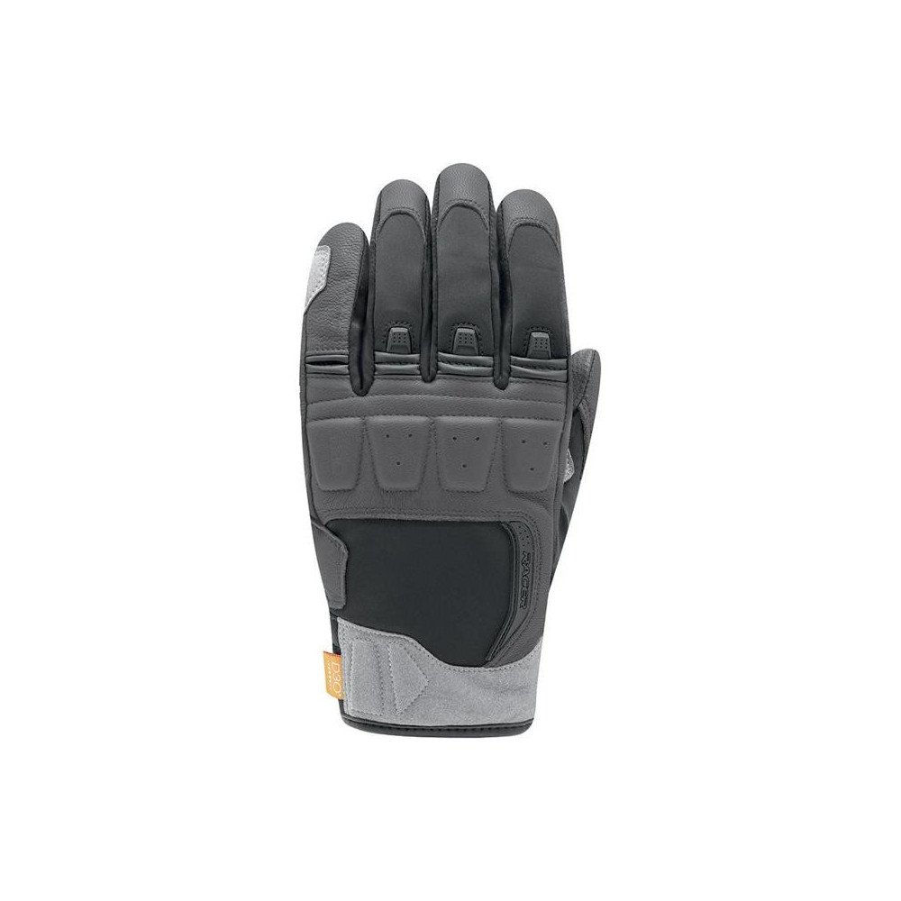 Gants moto homme Racer Ronin Winter 2XL hiver Softshell cuir chèvre Polymax D3O CE gris/noir Neufs