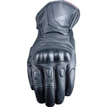 Guantes de moto Five Street WP 2XL de hombre para entretiempo en piel de cabra perforada con puño largo CE, negro Nuevo