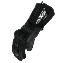 Women's motorcycle gloves BLH Lady Be Freeze XL winter Softshell goatskin leather Hipora Thinsulate CE black/white New