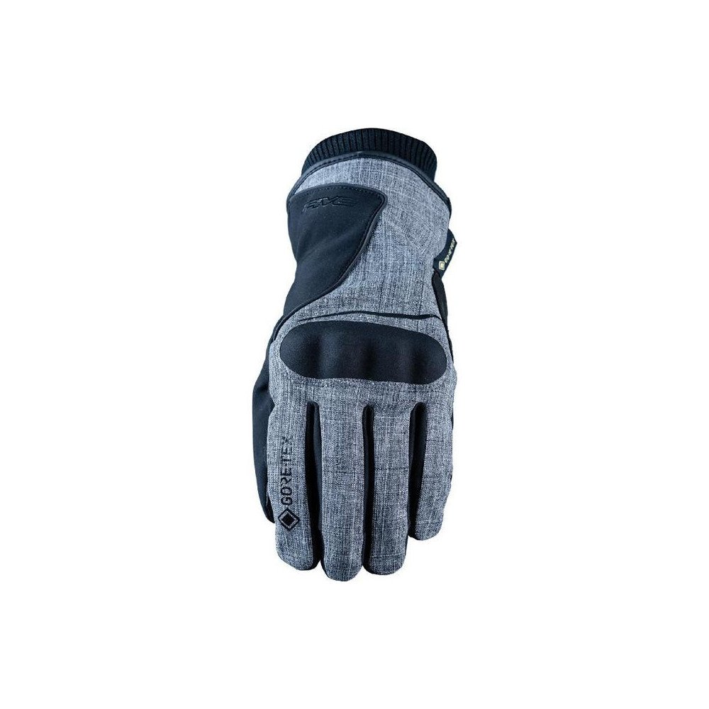 Guantes moto hombre Five Stockholm Gore-Tex 2XL media temporada piel cabra Gore-Tex Thinsulate CE gris Totalmente nuevos