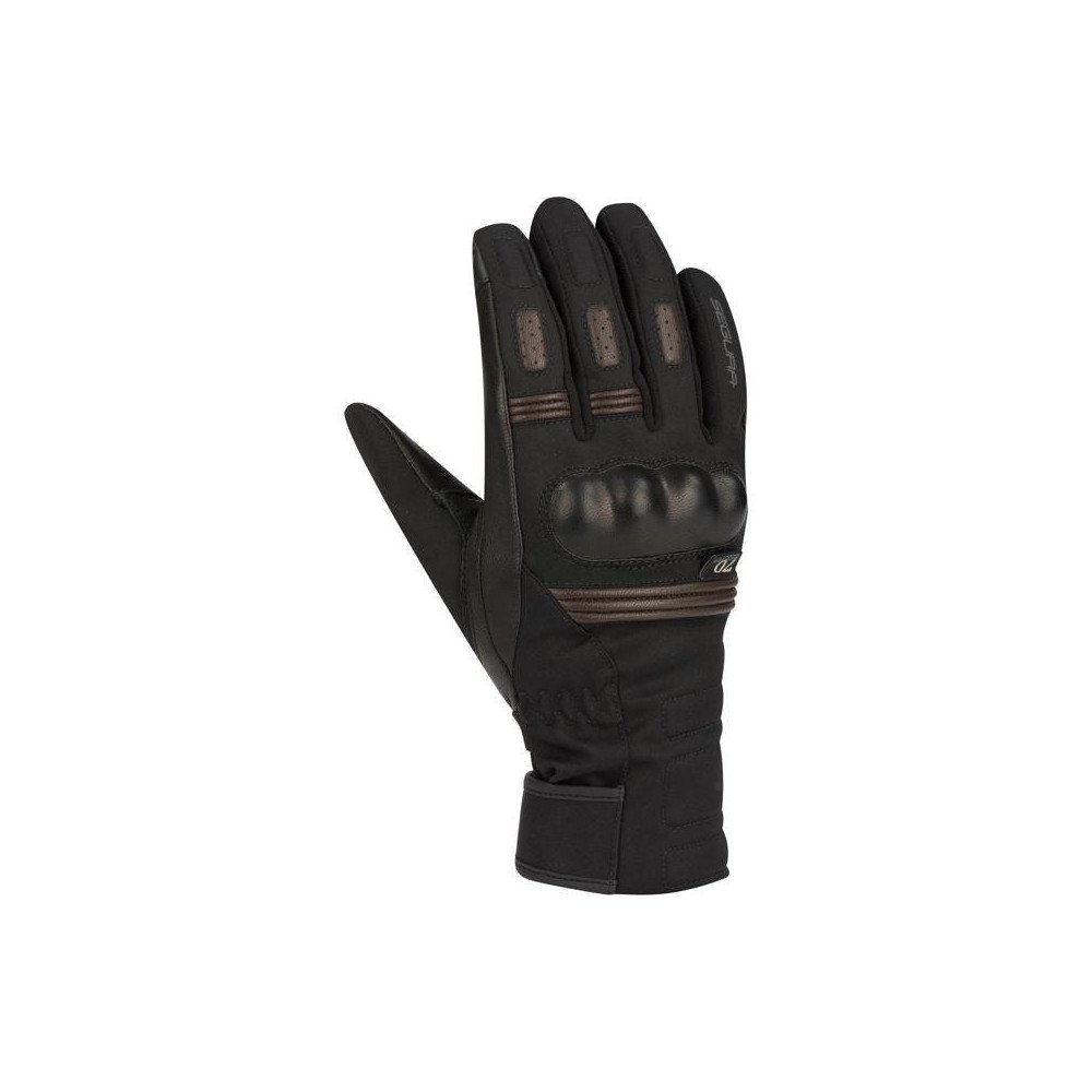 Gants moto femme Segura Nedd M hiver Softshell Amara cuir chèvre membrane étanche CE noir Neufs