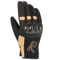 Motorradhandschuhe für Damen Segura Lady Russell S Sommer Mesh 3D Amara Carbon Vintage CE schwarz/beige Neu